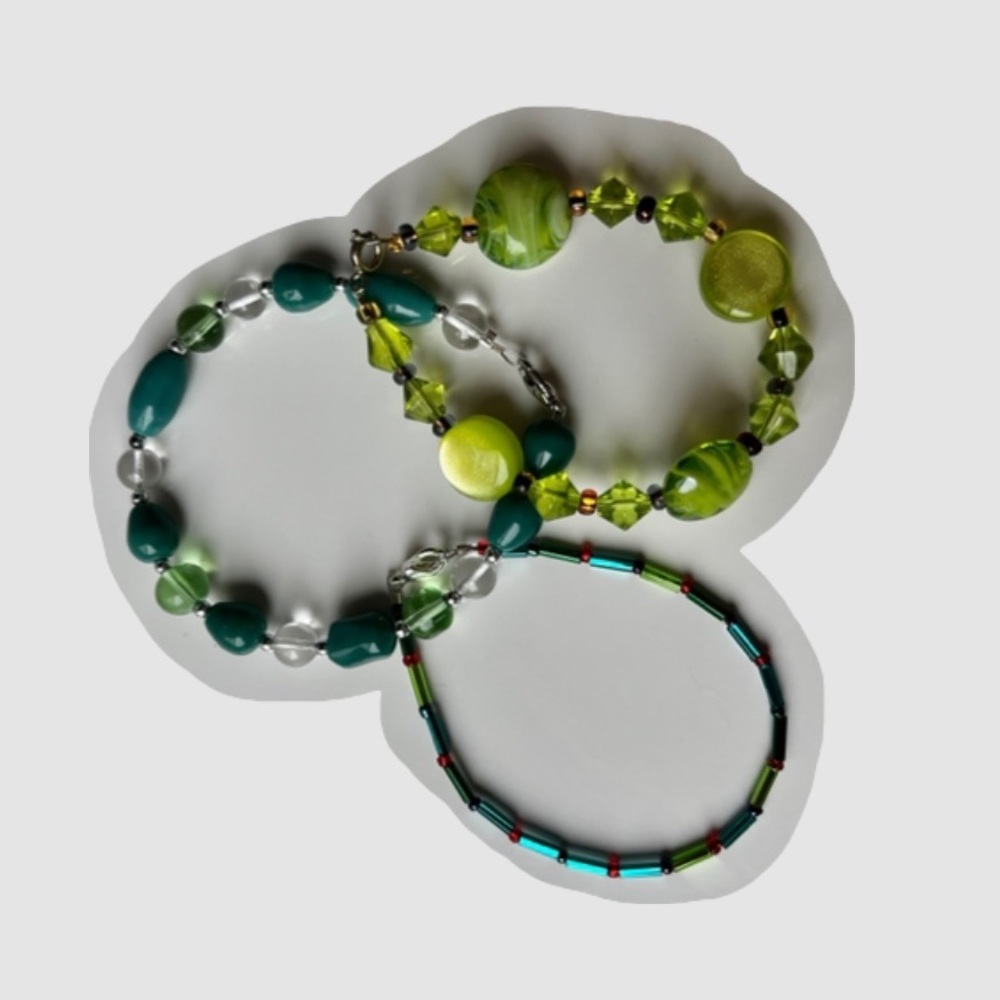 GLASS Beaded Bracelet Set